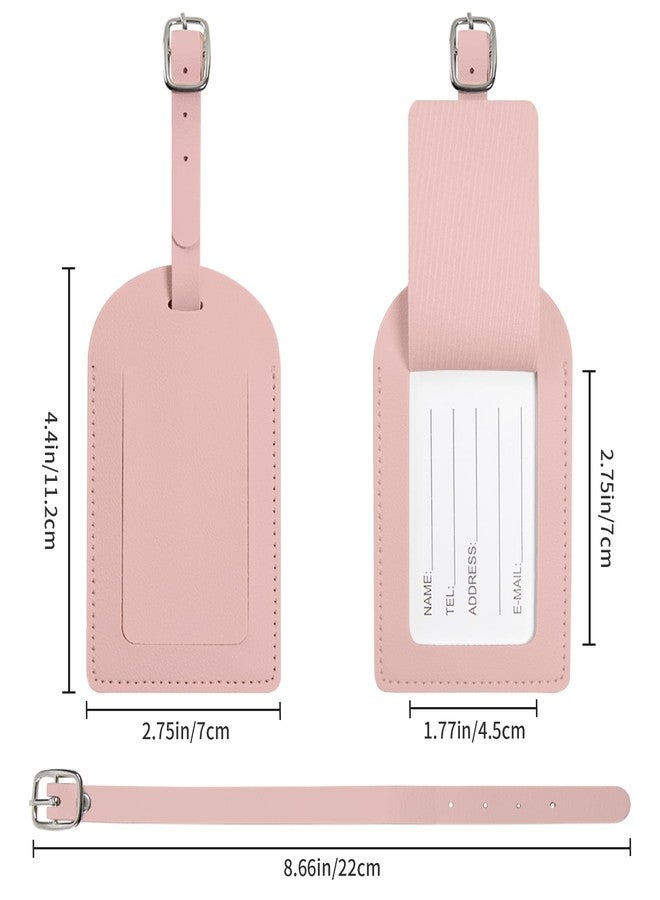 Gallipower 8 Pcs Luggage Tags for Suitcases,Travel Tag Set for Luggage,Leather Luggage Tag for Privacy Protection with Identifie Name Lable,Travel Accessories - Image 2